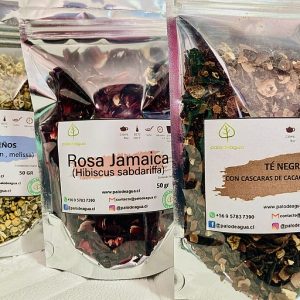 Pack  Los Tres Favoritos (Jamaica , Dulces Sueños , y Té negro con cascarilla de cacao - naranja)